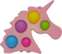 Pop it Fidget Μονόκερος Ροζ 5 Χρώματα