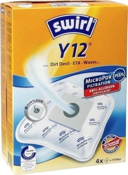 Swirl Y12 Σακούλες Σκούπας 4τμχ