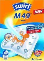 Swirl M49 Σακούλες Σκούπας 4τμχ