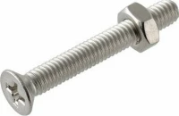 Μηχ/βιδα Φρεζ SL & Περικόχλιο M 5x16 Inox DIN963 10Τμχ