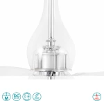 Faro Barcelona Mini-Eterfan Wi-Fi Ανεμιστήρας Οροφής με Τηλεχειριστήριο