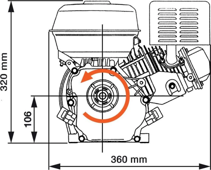 vidaXL Κινητήρας Βενζίνης 6.5hp Βενζινοκινητήρας 4,8 kW 141246