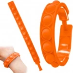 Pop it Fidget Βραχιόλι Πορτοκαλί