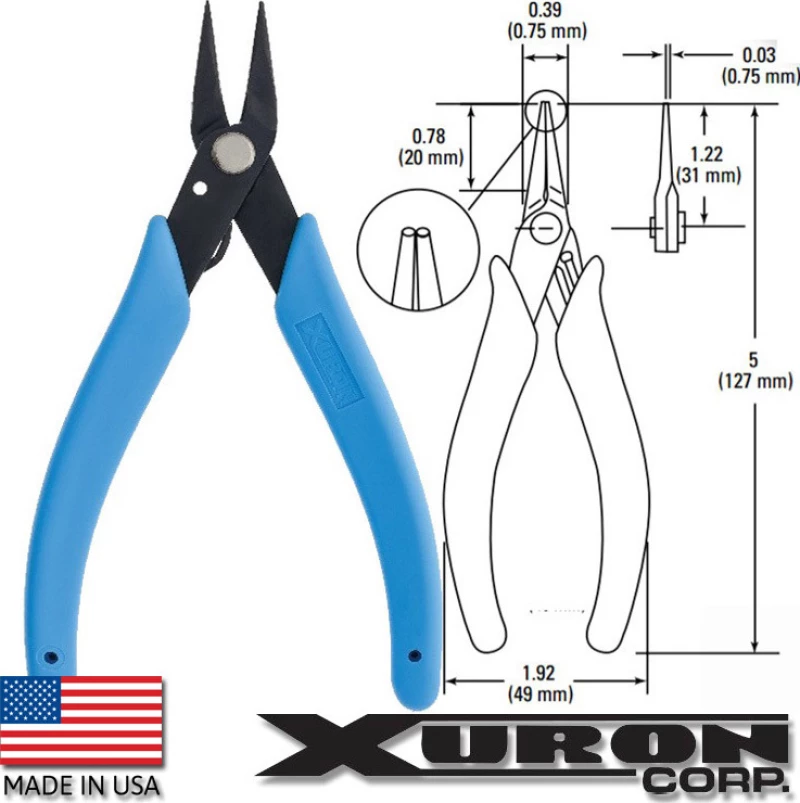 Xuron 488 μυτοτσίμπιδο στρογγυλα ακρα Made in USA