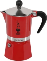 Bialetti Rainbow Μπρίκι Espresso 3cups Κόκκινο