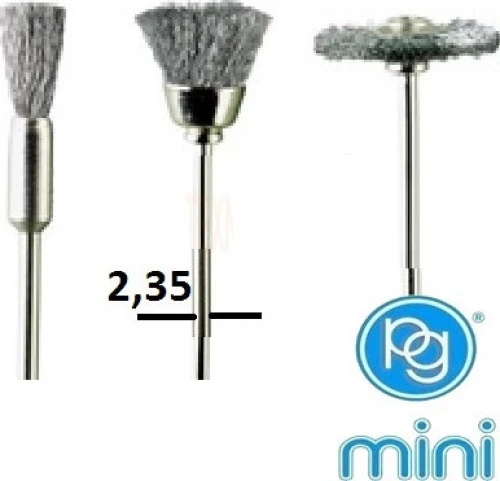 PG mini M.4020 Συρματοβουρτσάκια χαλύβδινα 3τεμ.