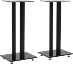 vidaXL Βάσεις Ηχείων Δαπέδου 50673 (Ζεύγος) σε Μαύρο Χρώμα