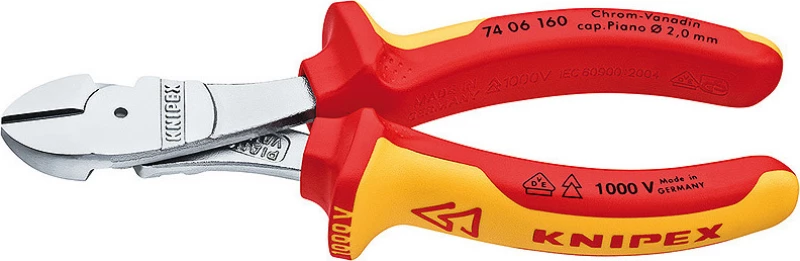 Knipex 1000V Πλαγιοκόφτης 160mm 7406160