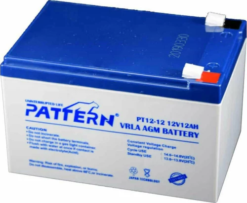 Pattern Battery Μπαταρία Μολύβδου 12V 12AH