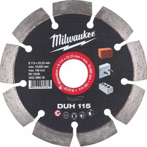 Milwaukee Διαμαντόδισκος DUH 4932399539 115mm
