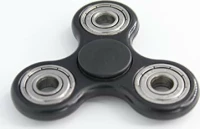 Fidget Spinner Three Leaves 3min Plastic Ασημί/Μαύρο