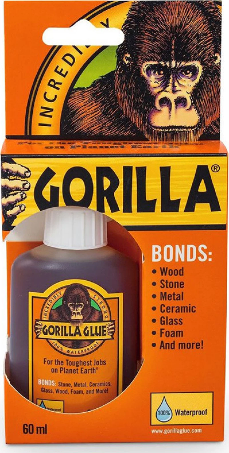 Gorilla Κόλλα Πολυουρεθάνης Αδιάβροχη 60ml