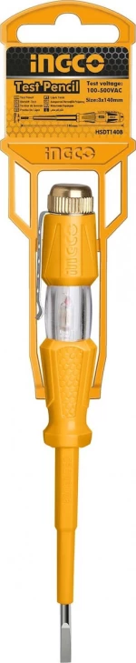 Ingco Κατσαβίδι Ίσιο Δοκιμαστικό 3x140mm HSDT1408