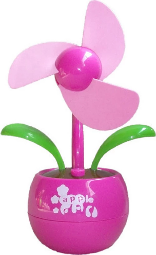 USB Mini Fan Flower Pink