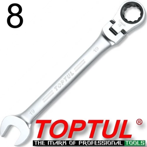 Toptul AOAH0808 Γερμανοπολύγωνο καστάνιας σπαστό 8mm