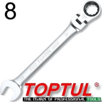 Toptul AOAH0808 Γερμανοπολύγωνο καστάνιας σπαστό 8mm