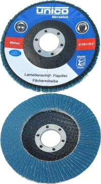 UNICO-FLEX Τροχος Φύλλου Για Inox Ζιρκονίου Φ115ΜΜ - P040
