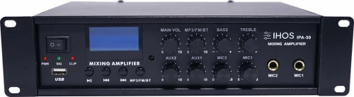 Ihos Ipa-50 Public Address Ενισχυτής Με Μίκτη 50W
