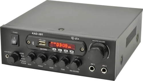 Qtx Kad-2Bt Ψηφιακός Ενισχυτής Με Bluetooth 2X40W Rms (Τεμάχιο)