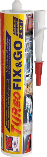 Turbo Fix&Go Κόλλα Μονταρίσματος Γκρι 290ml