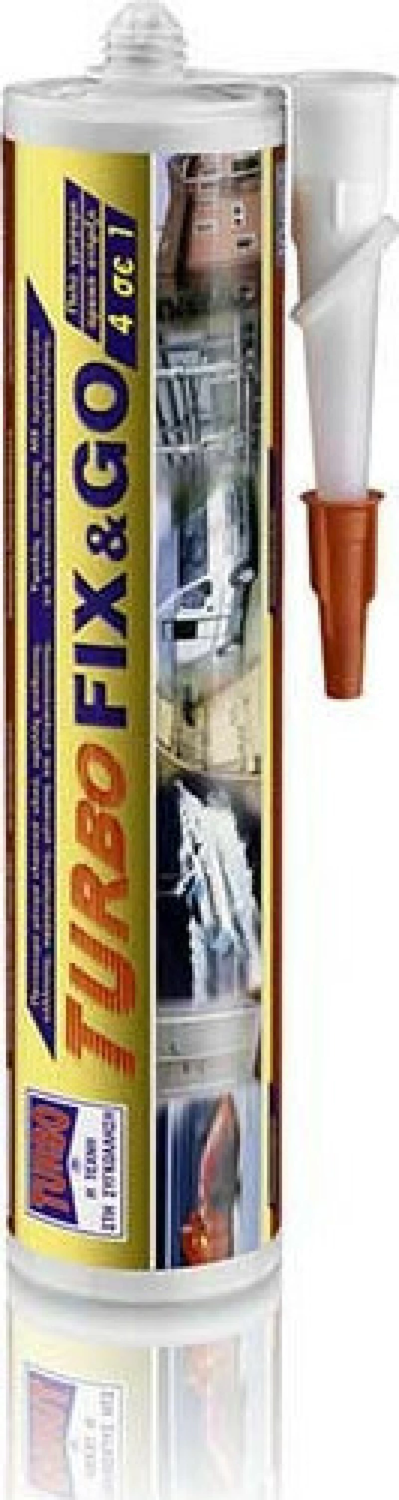 Turbo Fix&Go Κόλλα Μονταρίσματος Γκρι 290ml