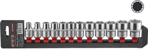 Force Σετ Καρυδάκια 1/2" Πολύγωνα σε Ίντσες 4127-9 12τμχ