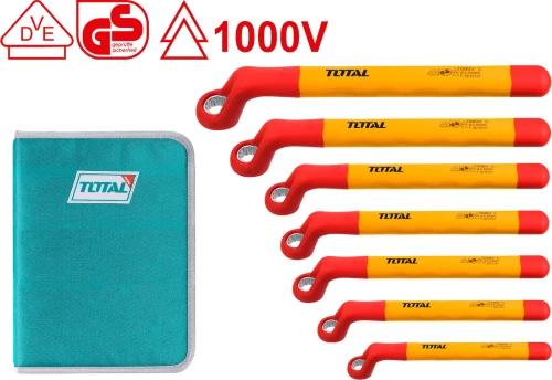 Total Σετ Πολύγωνα Κλειδιά 1000V VDE 7τμχ