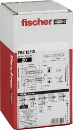 Fischer Fischer Bolt Anchor FBZ 12/10 20τμχ 543403