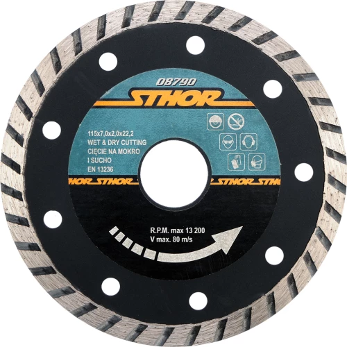 Διαμαντόδισκος STHOR 115mm 08790