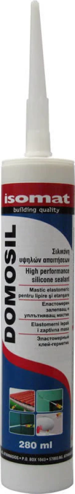 Isomat DOMOSIL-S Διαφανής Αντιμυκητιακή Σιλικόνη