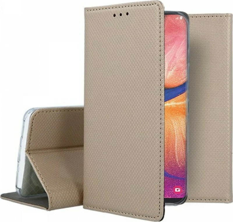 Oem Θήκη Βιβλίο Smart Magnet Για Samsung Galaxy S21 5G / S30 Χρυσό