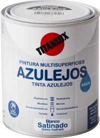 Titan Σμάλτο Azulejos 0.75lt Λευκό Σατινέ