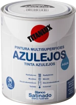 Titan Σμάλτο Azulejos 0.75lt Λευκό Σατινέ