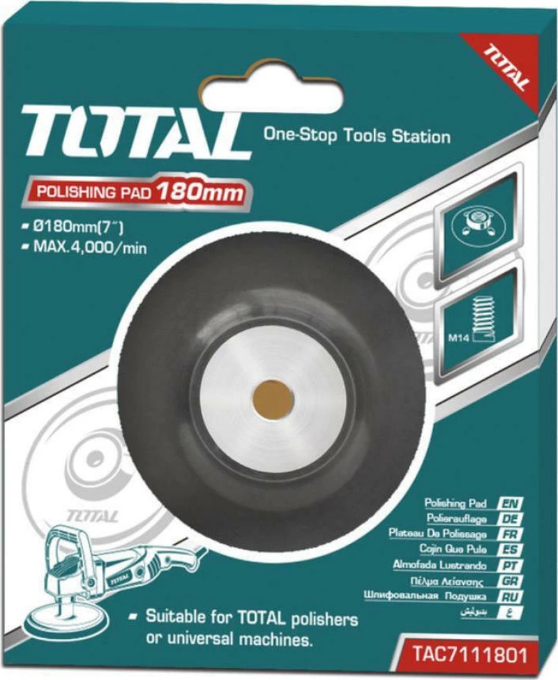 Total Πέλμα Λείανσης 180mm TAC7111801