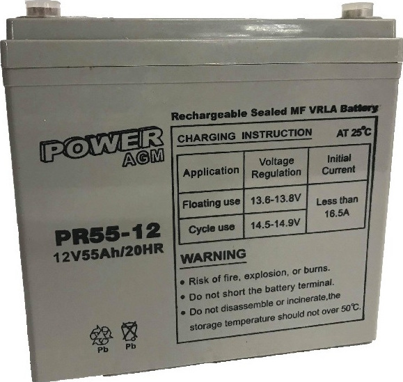 Μπαταρία VRLA Power PR55-12 12V 55Ah