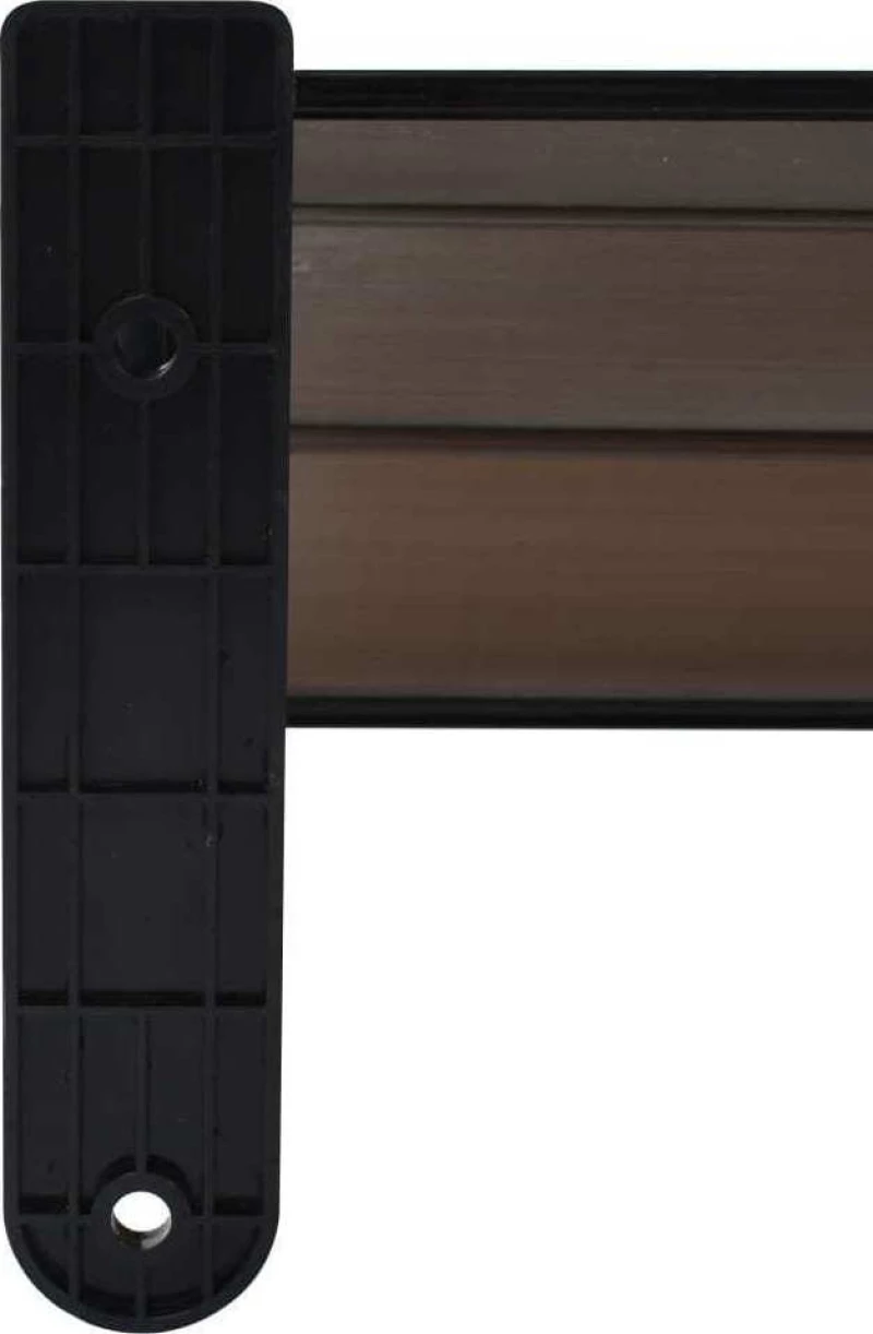 vidaXL Στέγαστρο Πόρτας 120 x 100 εκ. Πλαστικό Μαύρο 45633