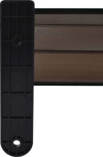 vidaXL Στέγαστρο Πόρτας 120 x 100 εκ. Πλαστικό Μαύρο 45633