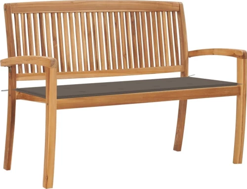 Παγκάκι 3063287 Ξύλο Teak / Taupe 128.5x57.5x90cm