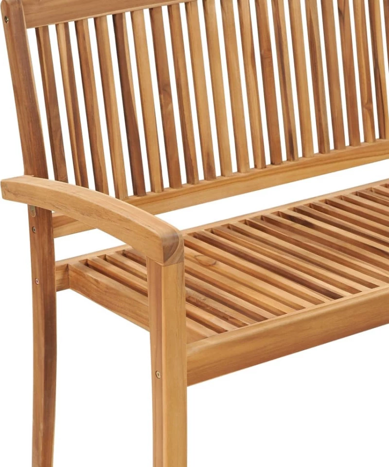 Παγκάκι 3063287 Ξύλο Teak / Taupe 128.5x57.5x90cm