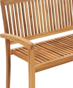 Παγκάκι 3063284 Ξύλο Teak / Πράσινο 128.5x57.5x90cm