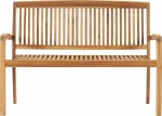Παγκάκι 3063286 Ξύλο Teak / Μαύρο 128.5x57.5x90cm