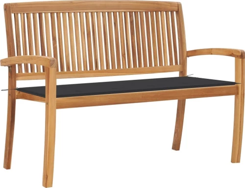 Παγκάκι 3063279 Ξύλο Teak / Ανθρακί 128.5x57.5x90cm