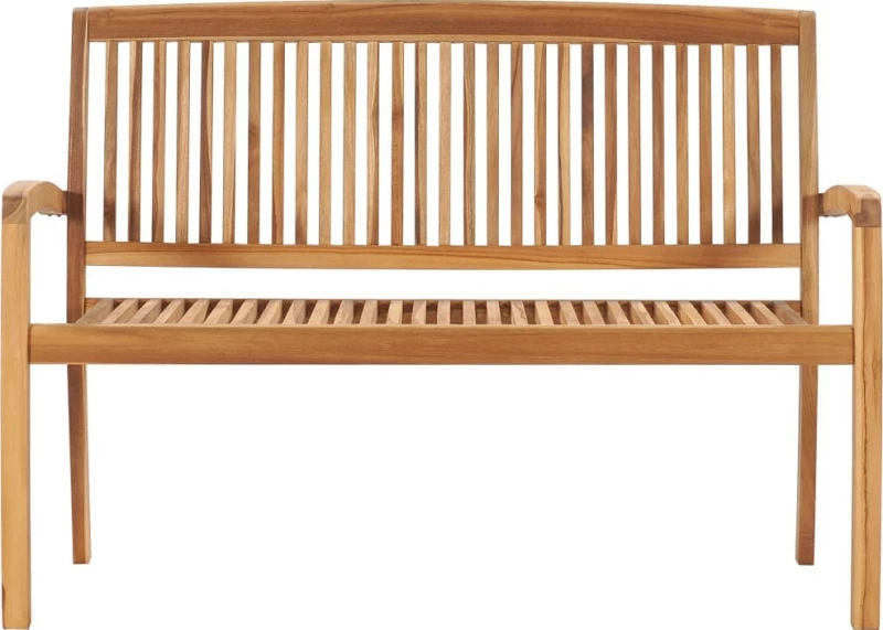 Παγκάκι 3063279 Ξύλο Teak / Ανθρακί 128.5x57.5x90cm
