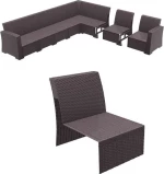 Καρέκλα Rattan Monaco Brown