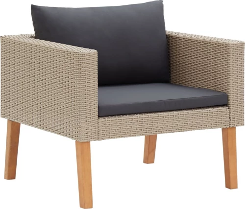 Πολυθρόνα Rattan Μπεζ