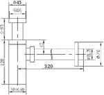 Karag Σιφώνι Νιπτήρα LF9026