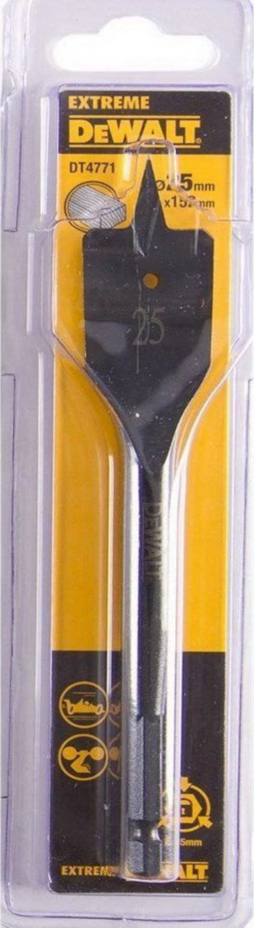 Dewalt Τρυπάνι Φτερού 25x152mm DT4771 1τμχ