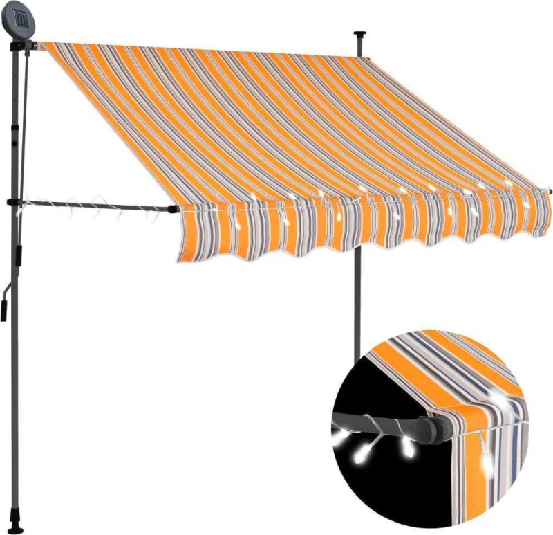 vidaXL Τέντα 1.5x1.2m Led