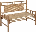 Παγκάκι 3063896 120x55x90cm Καφέ - Πράσινο