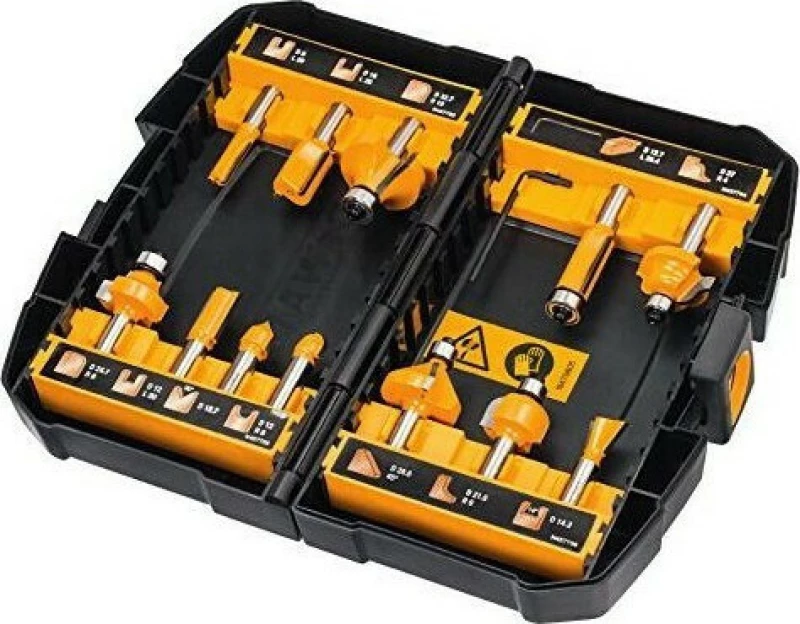 Dewalt Σετ Ρούτερ DT90016 12τμχ